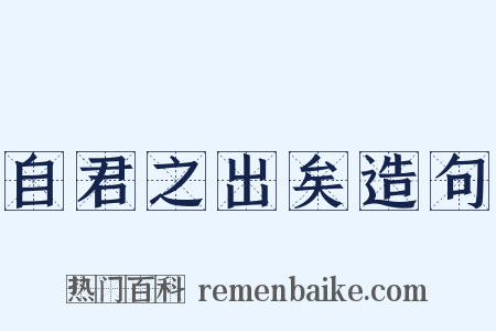 自君之出矣造句是什么意思的图片